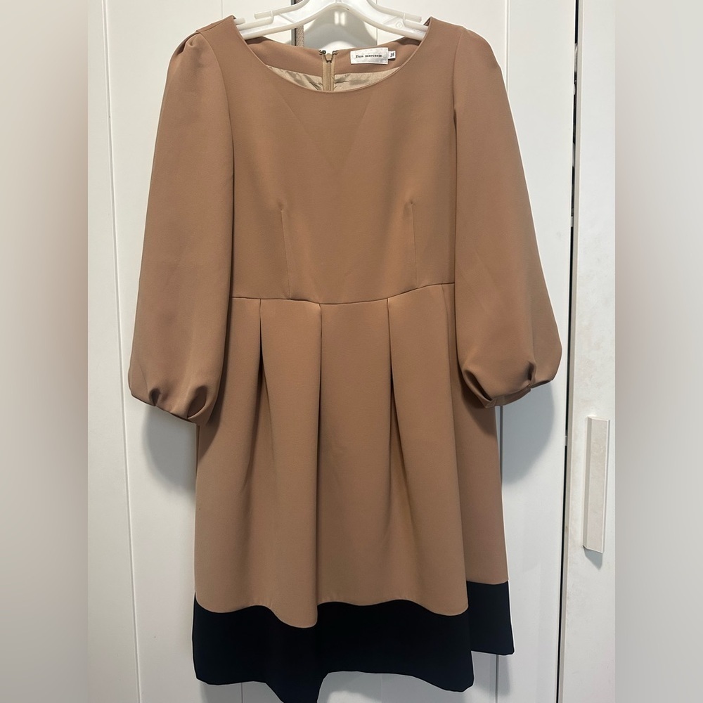 Bon Mercerie Tan and Black Dress size 36